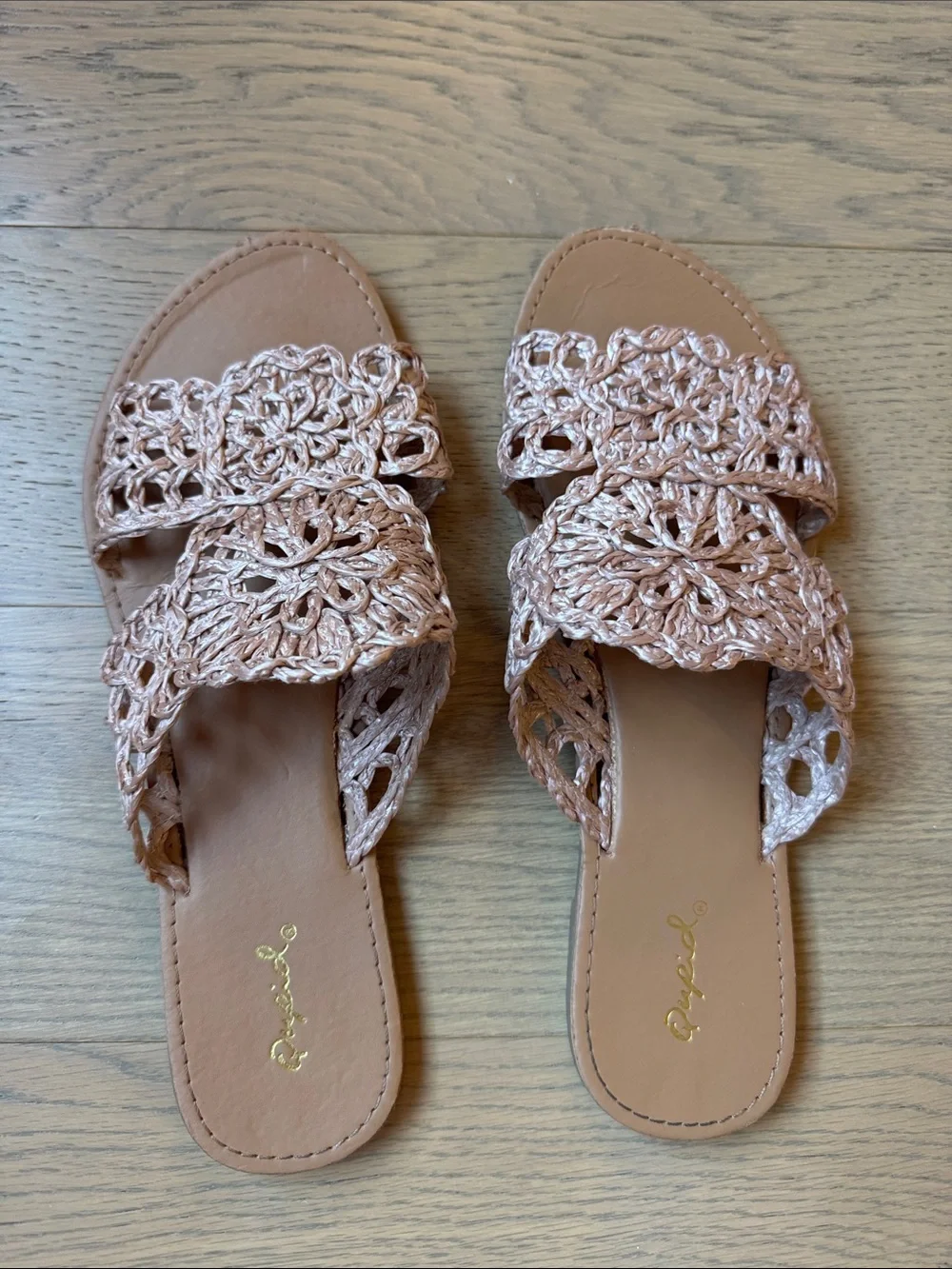 Crochet sandals